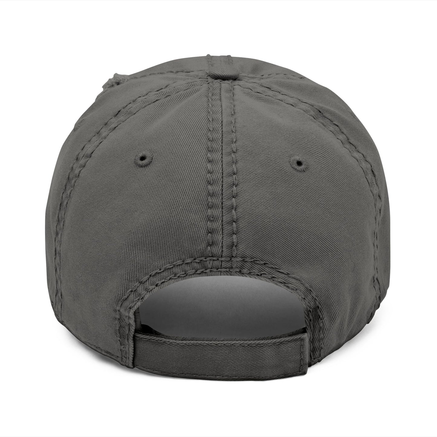 Distressed Hat in Charcoal -- ORCAS ISLAND ATHLETIC DEPT. --  Hiqh quality embroidery - Perfect for Father's Day