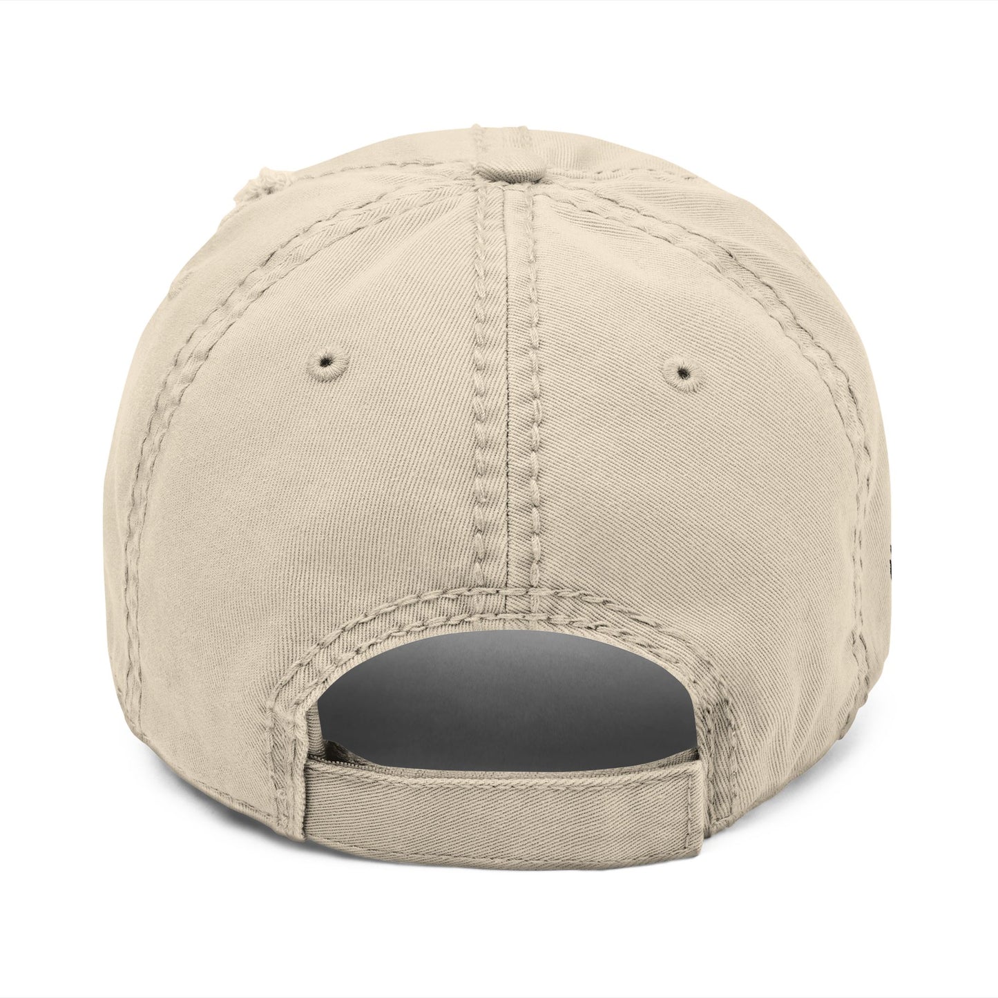 Distressed Hat in Khaki -- ORCAS ISLAND ATHLETIC DEPT. --  Hiqh quality embroidery - Perfect for Father's Day