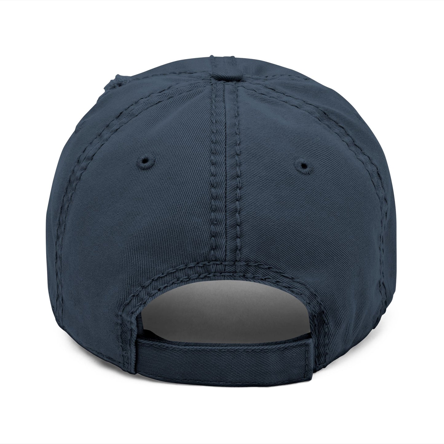Distressed Hat in Navy -- ORCAS ISLAND ATHLETIC DEPT. --  Hiqh quality embroidery - Perfect for Father's Day